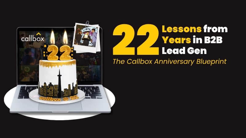 Callbox Anniversary – 22 Years in B2B Lead Gen