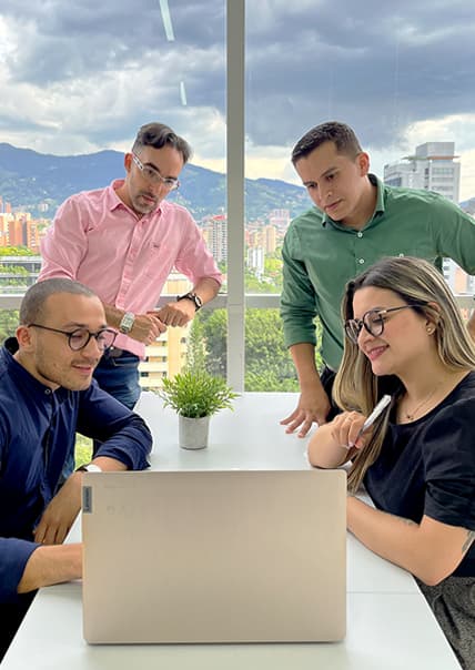 Callbox team collaborating