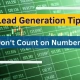 Lead Generation Tip Don't Count on Numbers