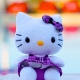 An image of Hello Kitty stuff toy sitting down