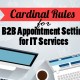 Cardinal Rules for B2B Appointment Setting for IT Services