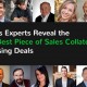 A collage of sales experts and a text "27 Sales Experts Reveal the Single Best Piece of Sales Collateral For Closing Deals"