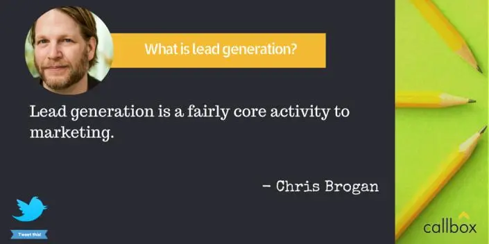 Lead Generation - Chris Brogan