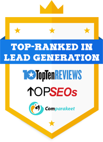 top-ranked in lead generation badge