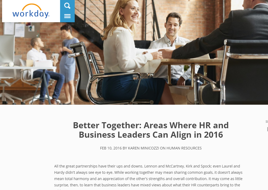 Better Together: Areas Where HR and Business Leaders Can Align in 2016 - 5 Perky Blogs in the Payroll Industry: Which Content Strategy Stand Out?