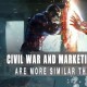 An image of a fight scene between Captain America and Iron man from the movie "Captain America: Civil War"