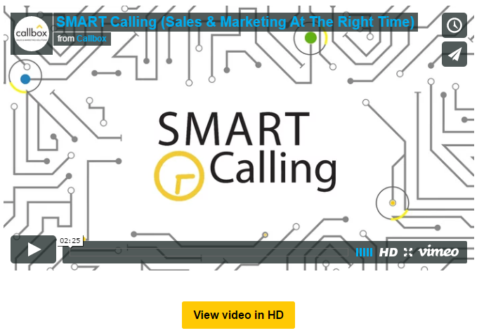Smart Calling - Sales and Marketing at Right Time - Callbox