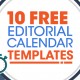 10 FREE Content Marketing Editorial Calendar
