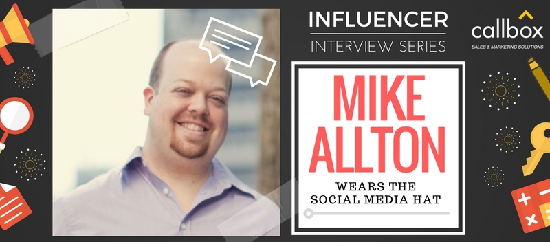 Influencer Interview Series: Mike Allton Wears The Social Media Hat