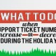 What to Do When Support Ticket Numbers Increase or Decrease During the Holidays