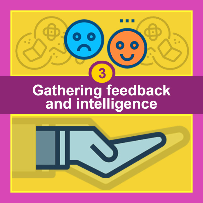 Gathering feedback and intelligence