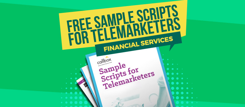 Sample Scripts for Telemarketers - Financial Services