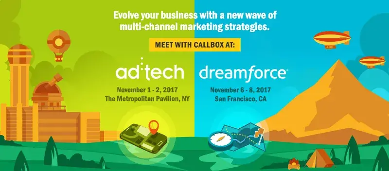 Callbox Journeys Coast to Coast for ad:tech NY and Dreamforce 2017