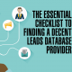 How to Select the Right Database Vendor? Criteria or Requirements