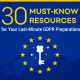 30 Must-Know Resources for Your Last-Minute GDPR Preparations