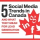 5 Social Media Trends in Canada and What They Mean for Lead Generation