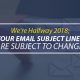 It's 2018; Your Email Subject Lines are Subject to Change