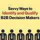 Savvy Ways to Identify and Qualify B2B Decision Makers (Blog Thumbnail)