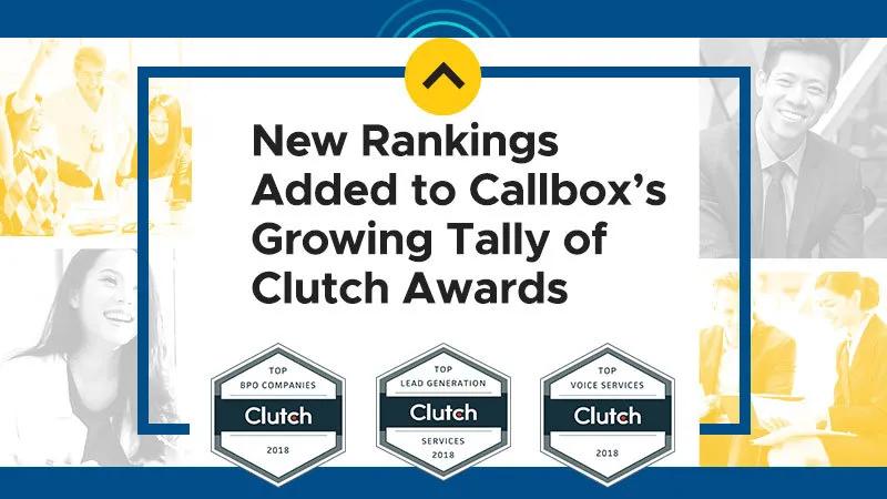 New Rankings Added to Callbox’s Growing Tally of Clutch Awards