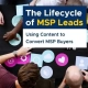 The Lifecycle of MSP Leads Using Content to Convert MSP Buyers (Featured Image)