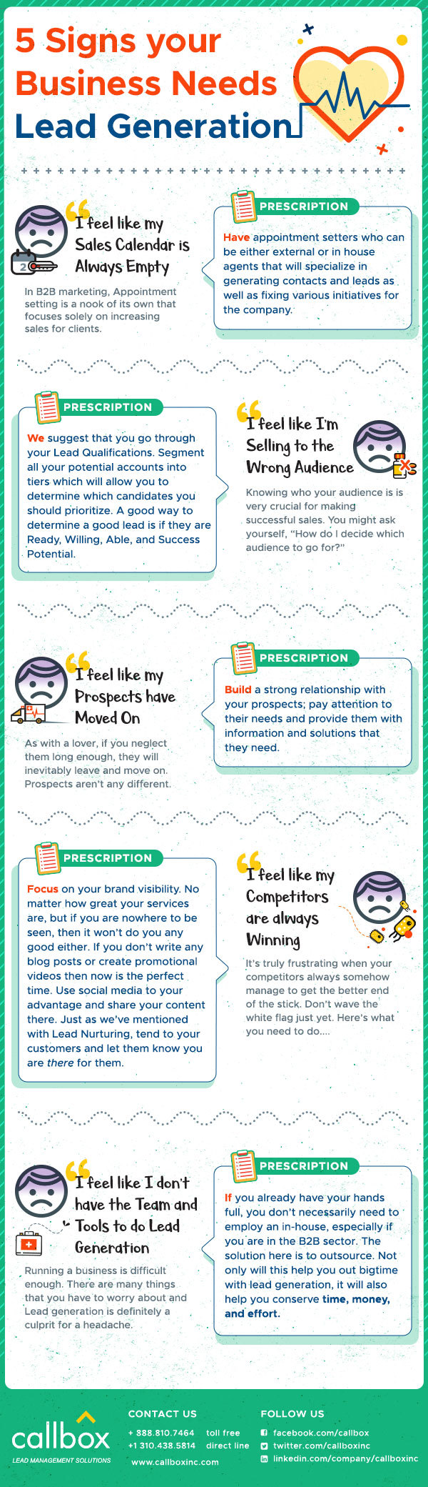 5 Signs Your Business Needs Lead Generation [INFOGRAPHIC]