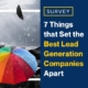 Survey: 7 Things that Set the Best Lead Generation Companies Apart