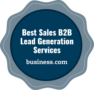 The Best Sales B2B Lead Generation Services according to Business.com Badge