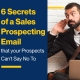 6 Secrets of a Sales Prospecting Email that your Prospects Can't Say No To (Featured Image)