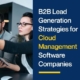 B2B Lead Generation Strategies for Cloud Management Software Companies