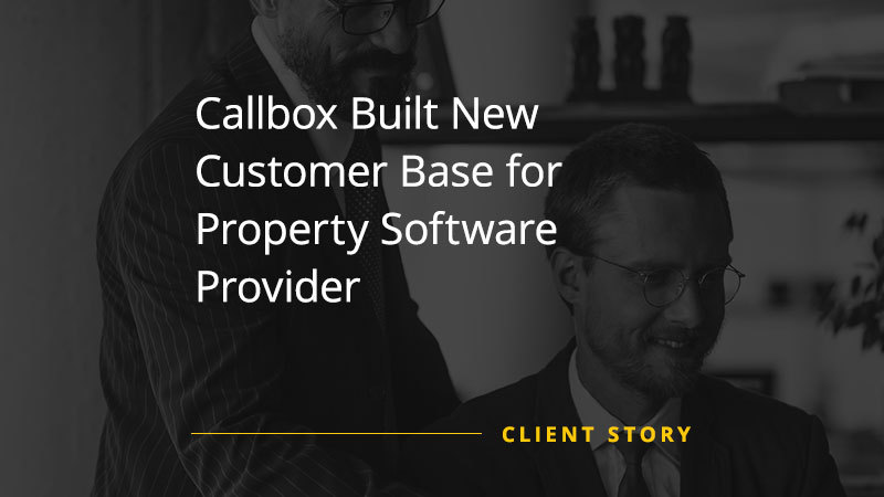 Callbox Built New Customer Base for Property Software Provider