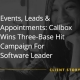 Client Success Story image that says "Events, Leads & Appointments: Callbox Wins Three-Base Hit Campaign For Software Leader"