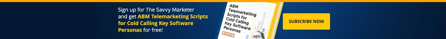 ABM Telemarketing Scripts for Cold Calling Key Software Personas MS