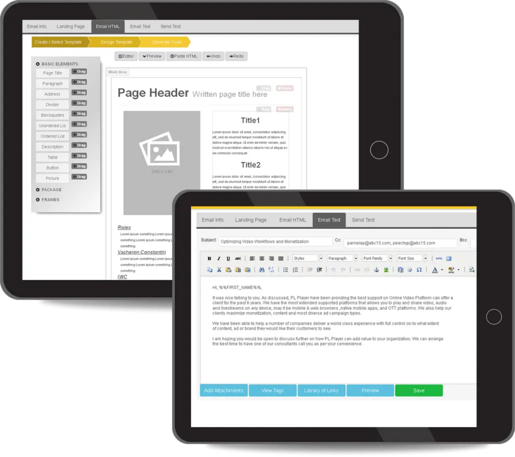 Custom Email Templates