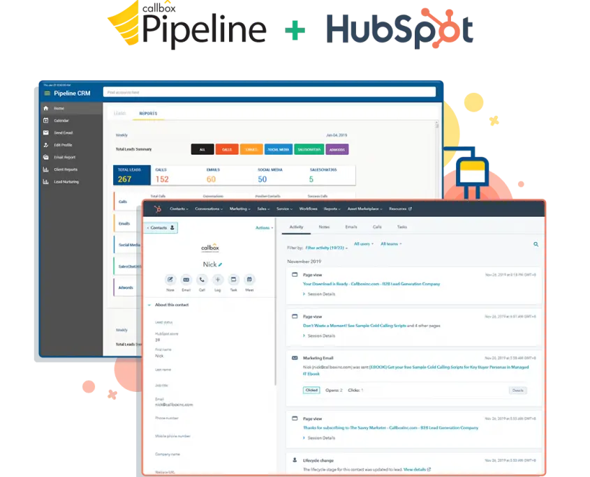 Pipeline integrated into HubSpot CRM