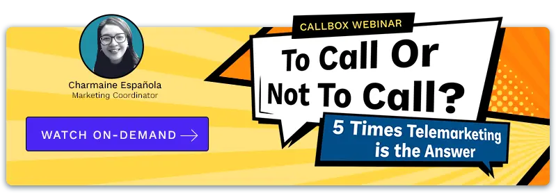 Watch Webinar - 5 Time Telemarketing is the Answer