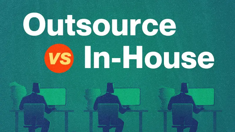illustration for outsourcing versus in-house