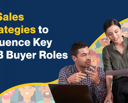 Callbox hero image with text 12 Sales Strategies to Influence Key B2B Buyer Roles