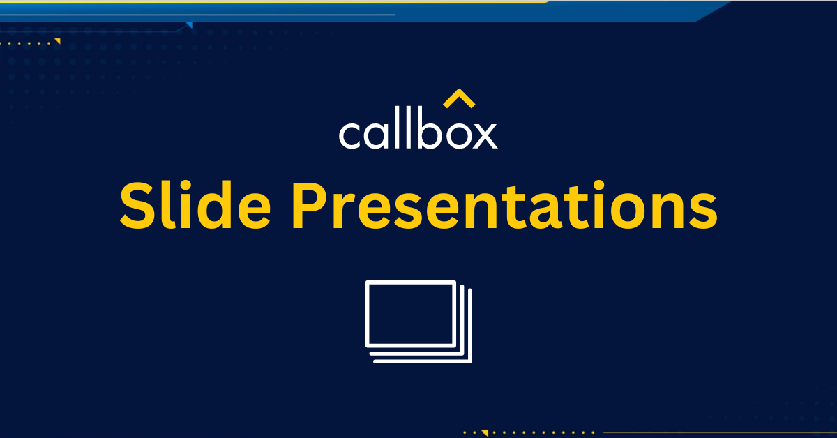 Callbox Slide Presentations Leading Provider of Quality B2B Sales Leads