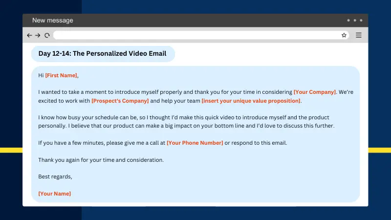 sample script for personalized video email