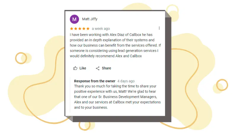 Callbox review on Google Business