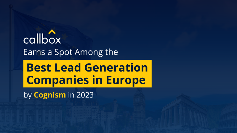 Callbox Earns a Spot Among the Best Lead Generation Companies in Europe by Cognism in 2023