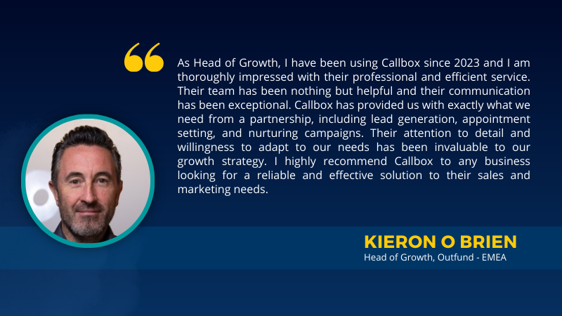 Keiron O Brien client review about Callbox