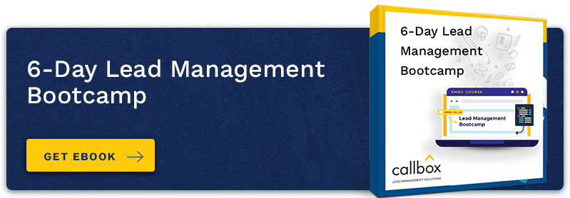CTA for 6-day lead management bootcamp