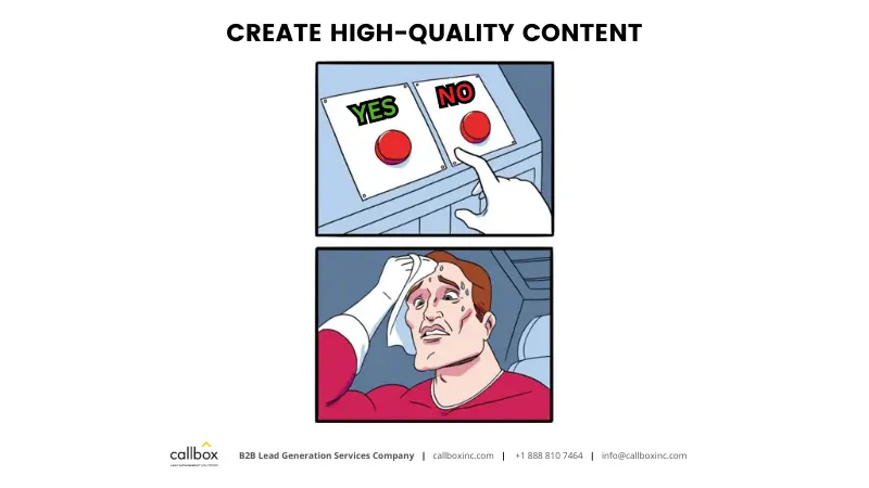 Callbox meme for creating high-quality content