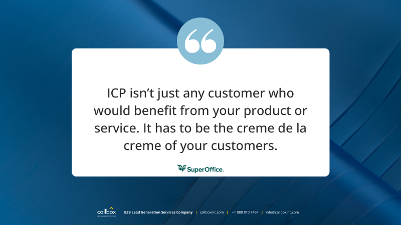 SuperOffice quote about ICP