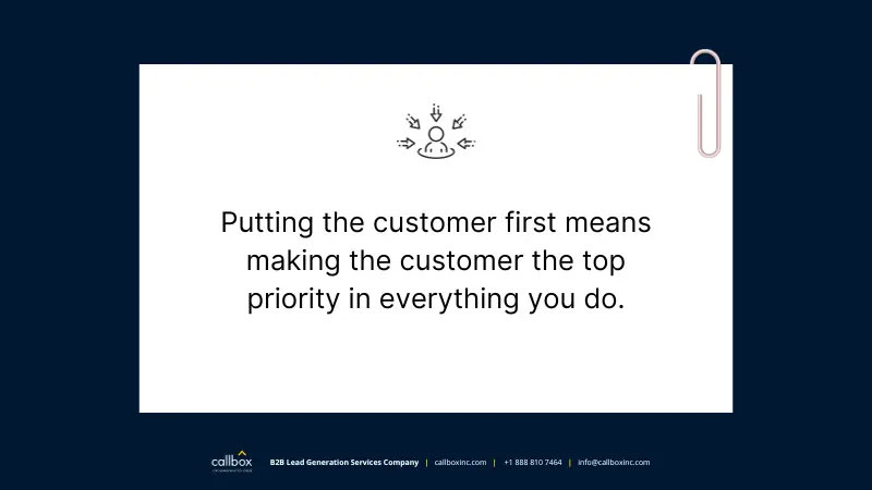 Callbox image for put the customers first