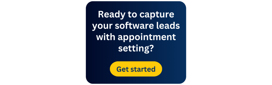Callbox call to action for capturing more software leads with appointment setting
