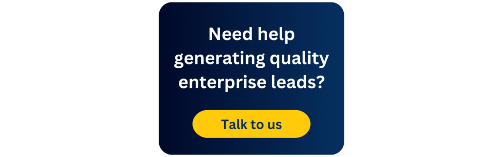 Callbox call to action for generating quality enterprise leads