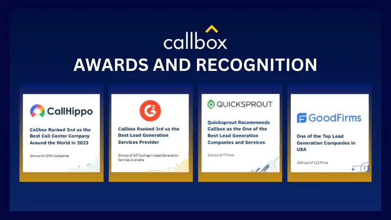 Callbox awards and recognitions for 2023