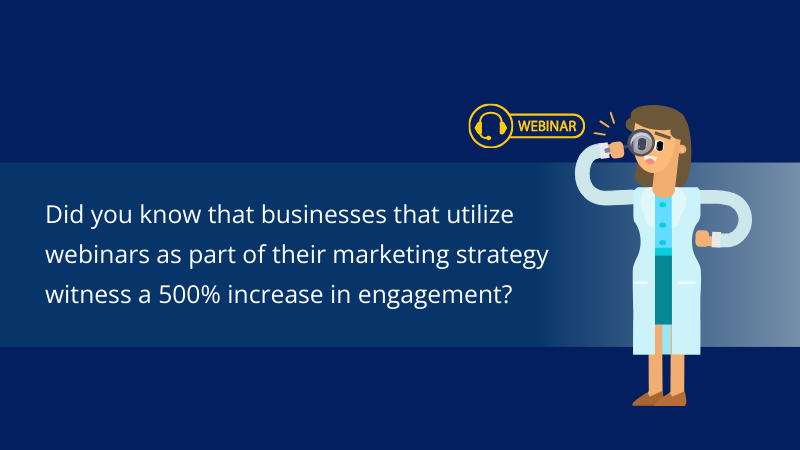stats about webinar increase engagement of healthcare IT business